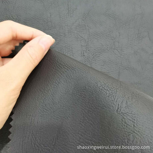 Elephant Grain PU Lether With Velveteen-like Backing
